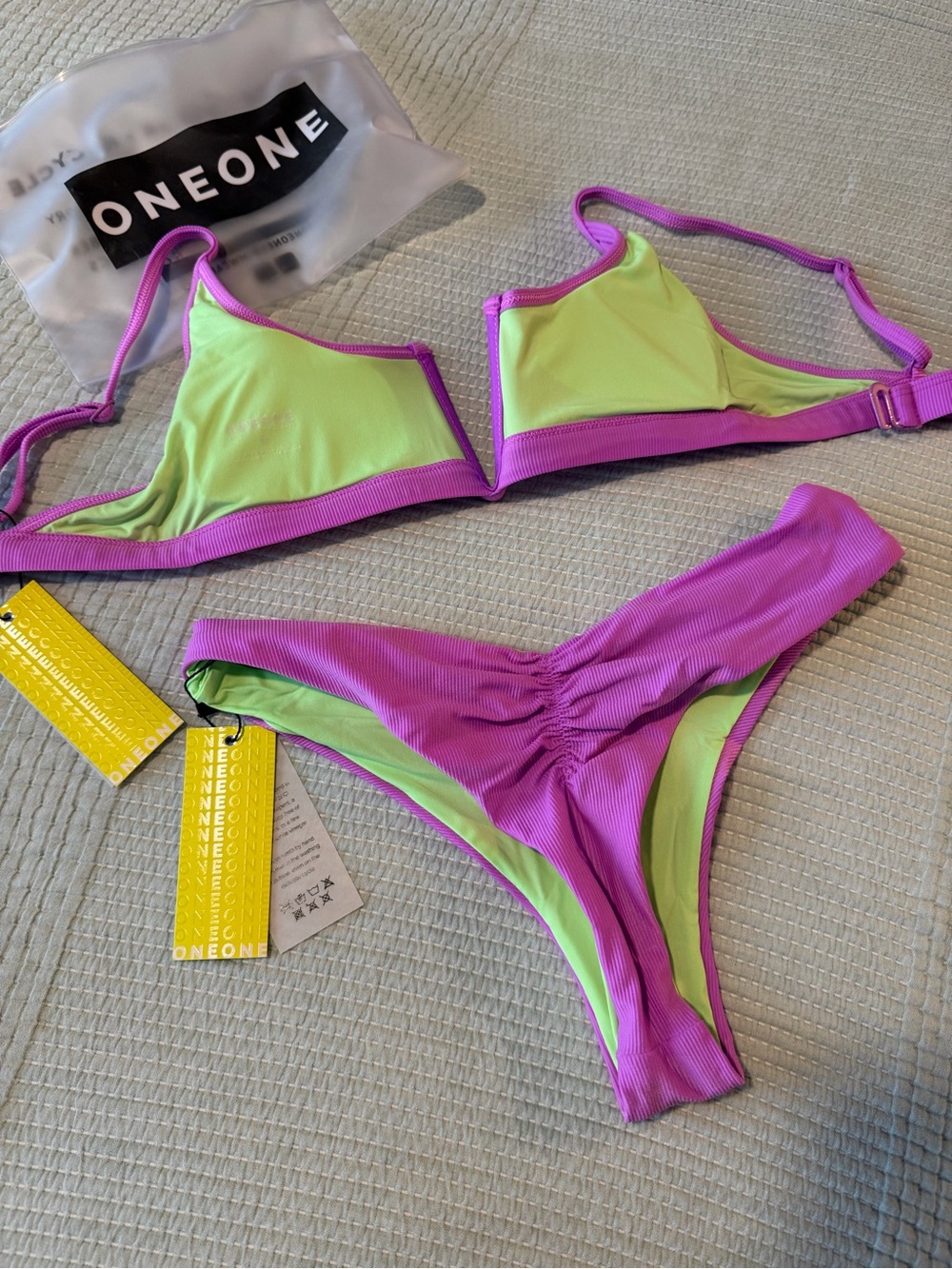 Fuchsia Thong Bikini Bottom